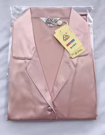 Women’s 100% Mulberry Silk Long Sleeve Pyjama Set, 19 Momme (SB33)
