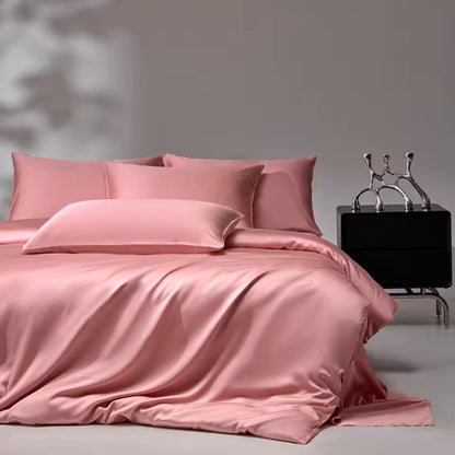 6A Mulberry Silk Bedding Set – Duvet Cover, Sheet & Pillowcases (SB47)