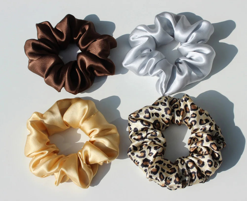 100% Mulberry Silk Classic Scrunchies, 19 Momme (SB16)