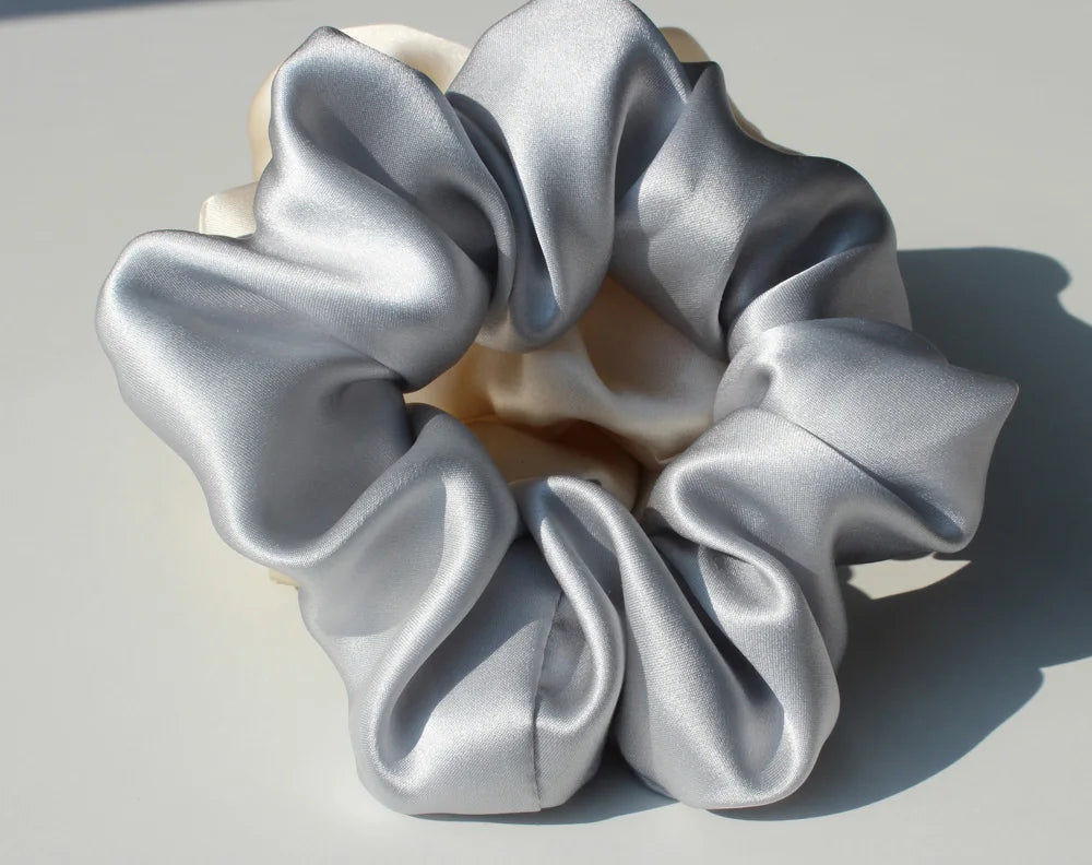 100% Mulberry Silk Classic Scrunchies, 19 Momme (SB16)