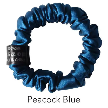 100% Mulberry Silk Slim Scrunchies, 19 Momme (SB18)