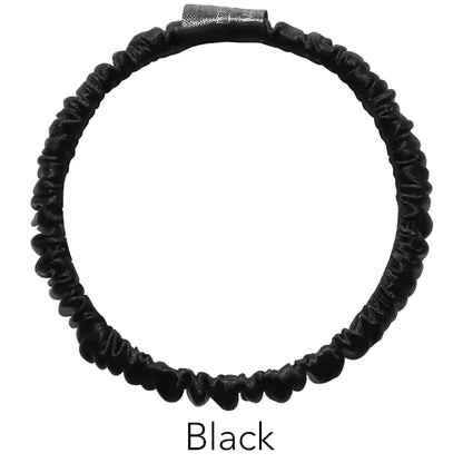 100% Mulberry Silk Slim Scrunchies, 19 Momme (SB18)