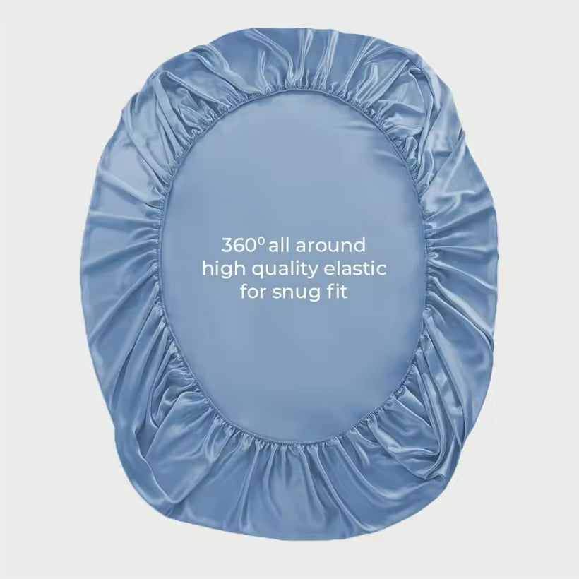 Mulberry Silk Fitted Sheet – All-Round Elastic Mattress Cover (SB59)