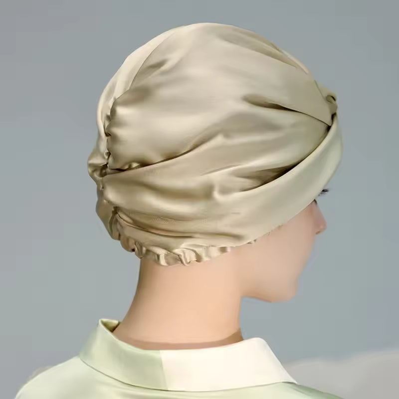 100% Mulberry Silk Protective Sleep Bonnet (SB26)