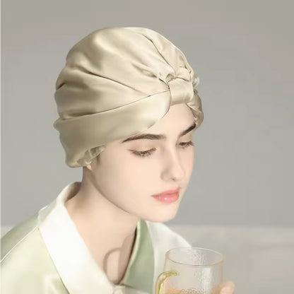 100% Mulberry Silk Protective Sleep Bonnet (SB26)
