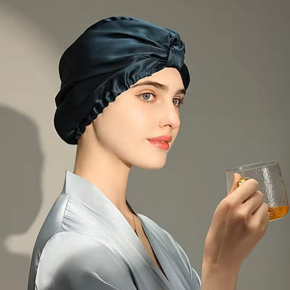 100% Mulberry Silk Protective Sleep Bonnet (SB26)