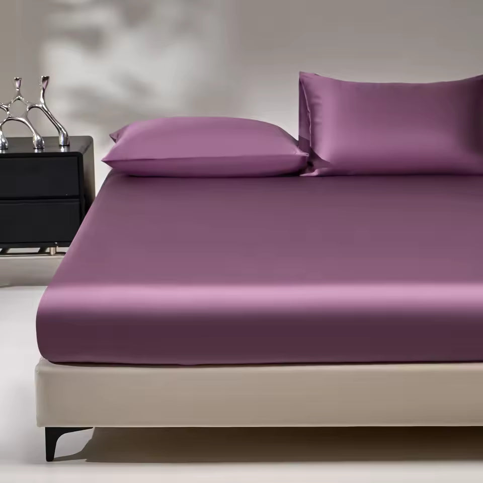 19 Momme Mulberry Silk Fitted Sheet – 25/35cm Deep Pocket (SB46)