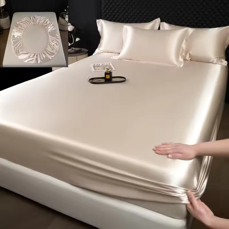 100% Mulberry Silk 3-Piece Bed Sheet Set (SB43)