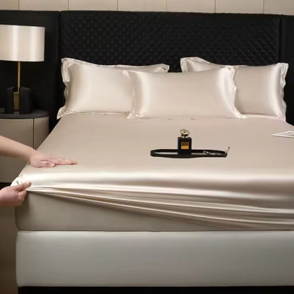 100% Mulberry Silk 3-Piece Bed Sheet Set (SB43)