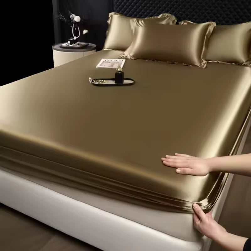 100% Mulberry Silk 3-Piece Bed Sheet Set (SB43)