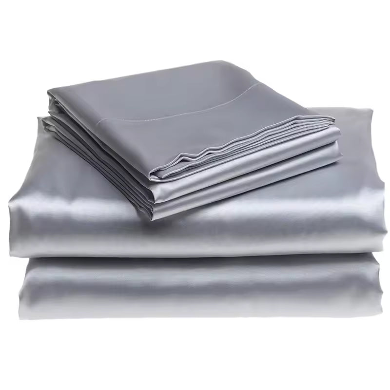 100% Mulberry Silk Luxury Bedding Set, 4-6 Piece (SB44)
