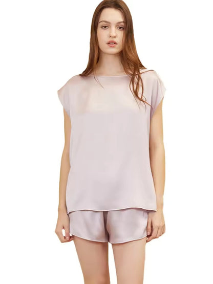Women’s 19 Momme 100% Mulberry Silk Sleeveless Pyjama Set (SB39)