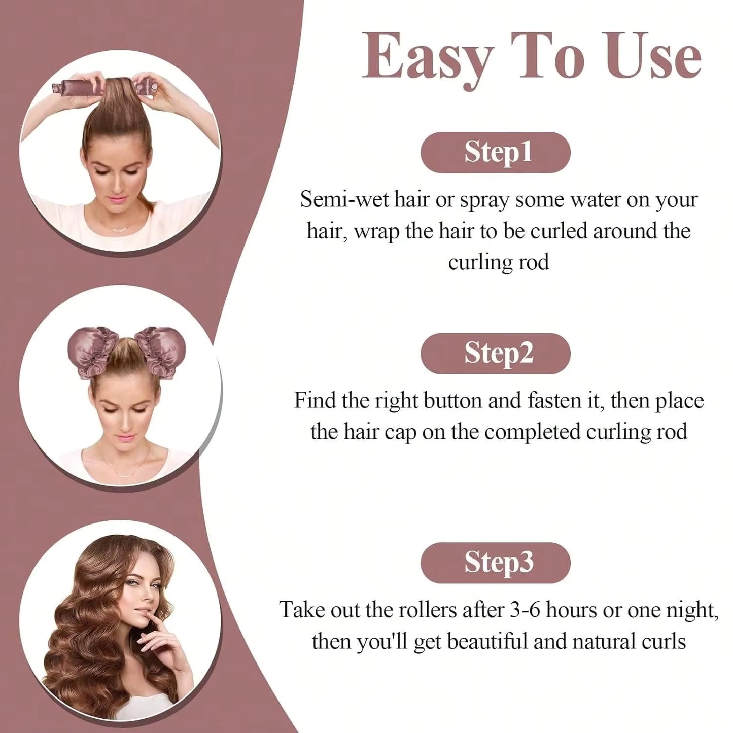 Satin Heatless Curling Set (SB23)