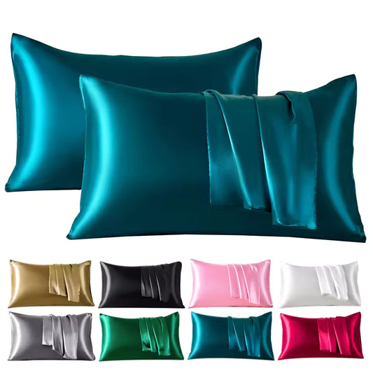 Luxury Satin Pillowcase Set (2 Pack) – Smooth, Breathable & Gentle on Hair and Skin (SB10)