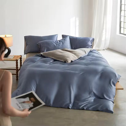 22 Momme Mulberry Silk Bedding Set – Duvet Cover & Pillowcases (SB58)