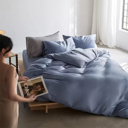 22 Momme Mulberry Silk Bedding Set – Duvet Cover & Pillowcases (SB58)