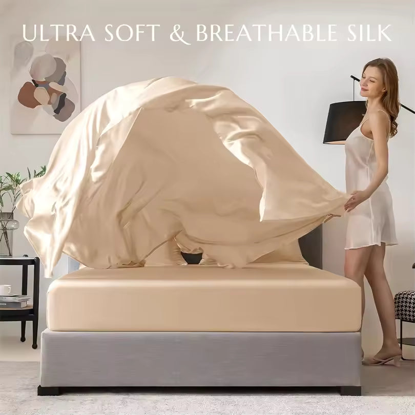 23 Momme Mulberry Silk Flat Sheet – Smooth Top Sheet (SB50)