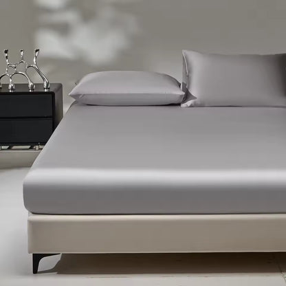 19 Momme Mulberry Silk Fitted Sheet – 25/35cm Deep Pocket (SB46)