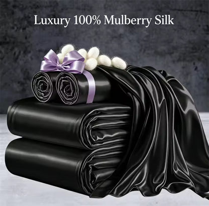 22 Momme Mulberry Silk Bedding Set – Duvet Cover & Pillowcases (SB58)