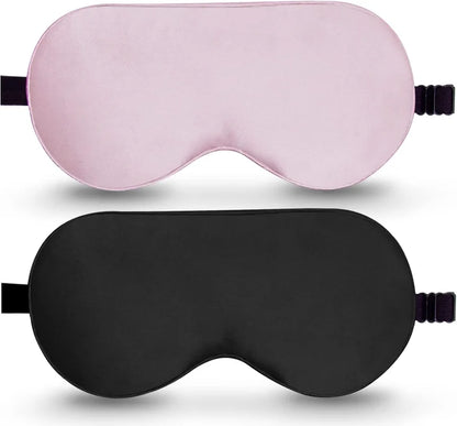 Contoured Satin Blackout Sleep Mask (SB09)