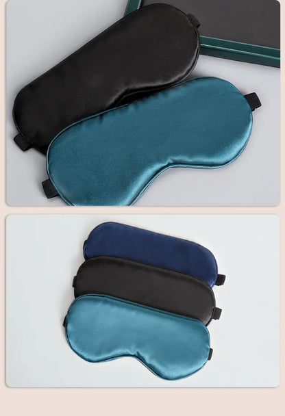 Contoured Satin Blackout Sleep Mask (SB09)