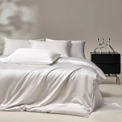 6A Mulberry Silk Bedding Set – Duvet Cover, Sheet & Pillowcases (SB47)