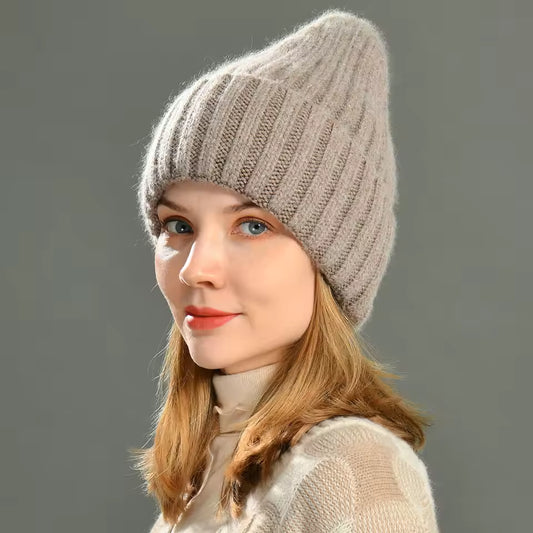 Satin Lined Cashmere Beanie – Stay Warm Without Damaging Your Hair (SB06)