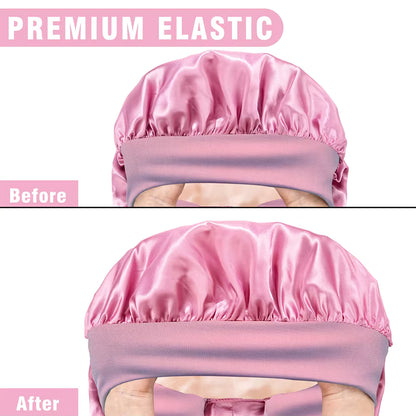 Extra-Large Satin Sleep Bonnet for Long Hair (SB07)