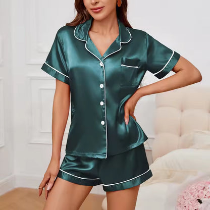 Satin Button-Down Pyjama Set (SB19)