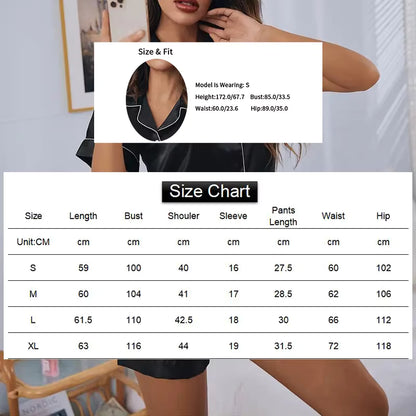 Satin Button-Down Pyjama Set (SB19)