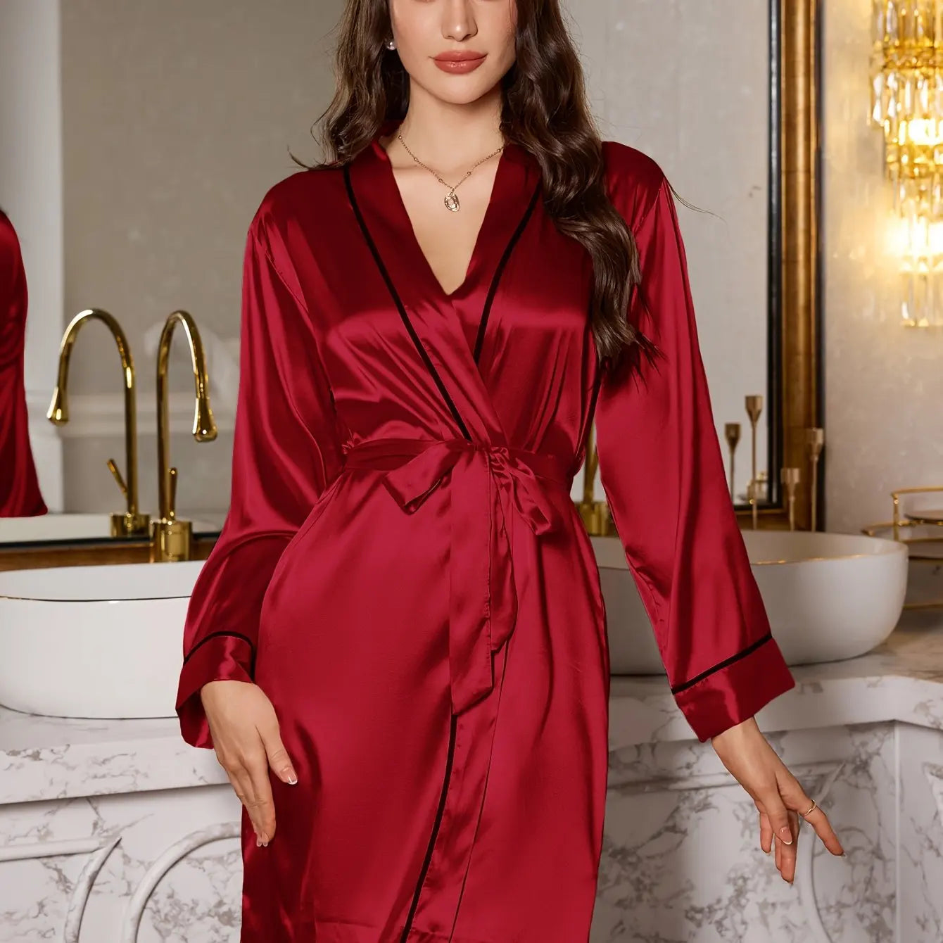 Silky Short Slip Nightgown (SB15)