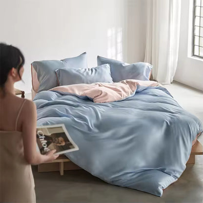 22 Momme Mulberry Silk Bedding Set – Duvet Cover & Pillowcases (SB58)