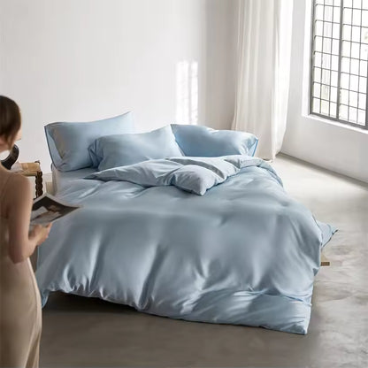 22 Momme Mulberry Silk Bedding Set – Duvet Cover & Pillowcases (SB58)